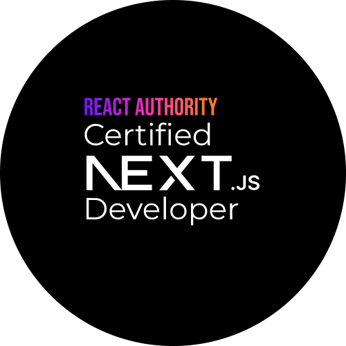 Next.js Certification Badge